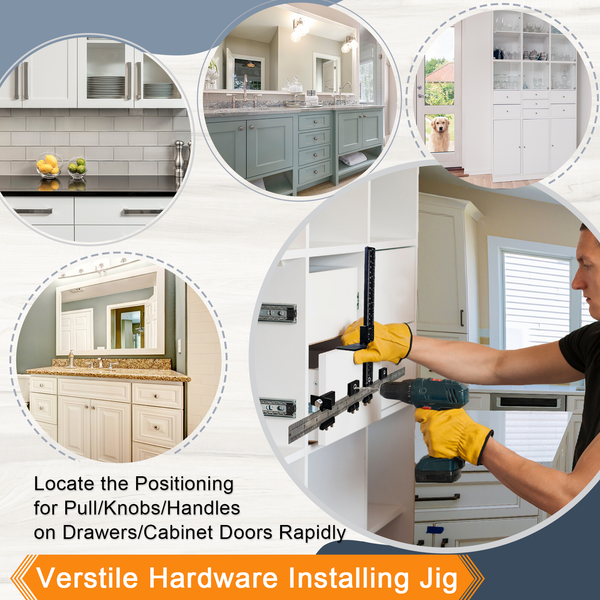 MinliGUY Cabinet Hardware Template Tool for Cabinet Door Handle/Knob/D MinliGUY Cabinet Hardware Template Tool for Cabinet Door Handle/Knob/D