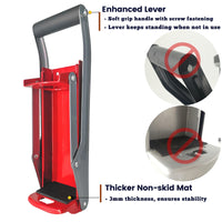 Heavy Duty Aluminum Can Crusher for Recycling, Compressing up to 16oz Soda, Beer, Sparkling Water Cans & 12oz Plastic Water Bottle. Wall Mounted Can Smasher- Color: Bright Red+Silver(Contrast)