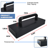 Tapping Block, Big & Weighted Floor Installation Block W/ Handle No Hammer Required, for Laminate/Wood/Hardwood/LVT/LVP/Vinyl Plank Flooring, Heavy Flooring Tapping Tool -by MinliGUY