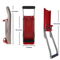 Heavy Duty Aluminum Can Crusher for Recycling, Compressing up to 16oz Soda, Beer, Sparkling Water Cans & 12oz Plastic Water Bottle. Wall Mounted Can Smasher- Color: Bright Red+Silver(Contrast)