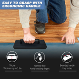 Tapping Block, Big & Weighted Floor Installation Block W/ Handle No Hammer Required, for Laminate/Wood/Hardwood/LVT/LVP/Vinyl Plank Flooring, Heavy Flooring Tapping Tool -by MinliGUY